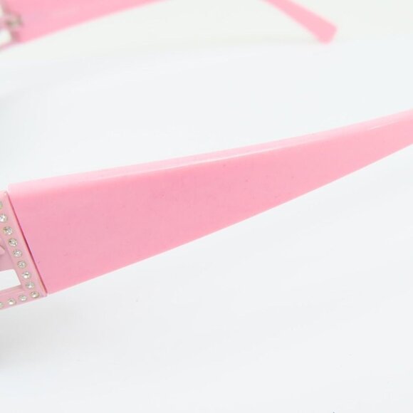 RARE Versace Vintage Medusa Semi Rimless Pink Rose Sunglasses 90s 2029-B - Picture 5 of 10